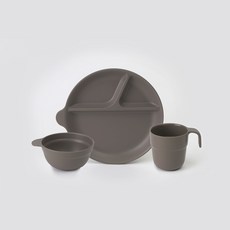 NIneware 韓國產Fore Home 1人組, 灰色, 隨手杯+小球+中盤, 1組