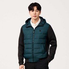 Cleveland GOLF 男款混合材質連帽填充外套 CGMJK4492