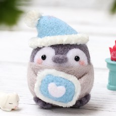 ARTJOY 羊毛氈動物娃娃DIY組, 1組, 晚安企鵝款