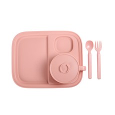Nineware 素色餐具組, Vintage Pink, 1組