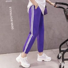 MA 심플 두줄 라인 임산부 조거팬츠