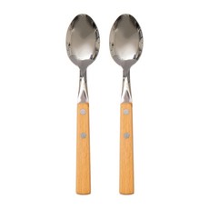 RAONNURI 自然木製握把餐勺, 2個, 玉