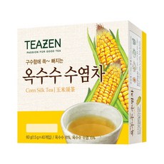 TEAZEN 茶禪 玉米鬚茶, 無咖啡因, 81%玉米, 40茶包, 生津止渴, 1.5g, 40包, 1盒