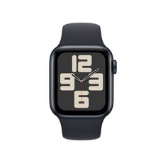 Apple 2023 애플워치 SE 2세대 알루미늄 케이스, 40mm, Cellular, 미드나이트 / 미드나이트 스포츠 밴드, S/M