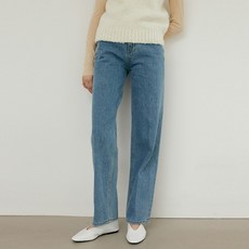 blank03 high-rise straight jeans light blue L