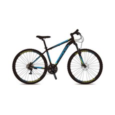 지오닉스 2021년형 마젠타26D 시마노 21단 디스크 브레이크 알로이 MTB 자전거, 매트블랙 + 블루 + 라임, 169.8cm