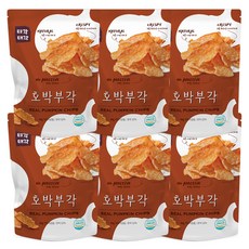 티각태각 호박부각, 60g, 6개