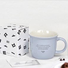 토브 리브 말씀 머그컵 340ml, 블루, 1개