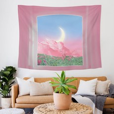 MA 창문 밖 달 시리즈 태피스트리, 핑크구름