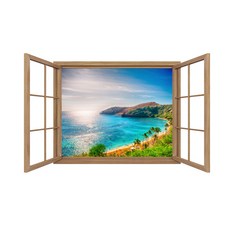 창문풍경스티커