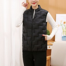셀레네 여성용 스탠드 컬러 조끼 패딩