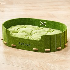 메일캣 고양이 펠트 베드, 그린, 1개