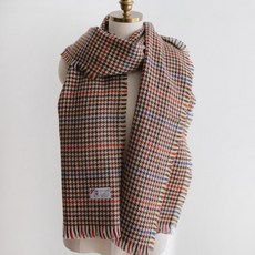 BABISOO 格紋針織圍巾
