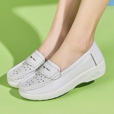 여성용 쿠션 웨지 간호사 신발