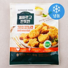 신세계푸드 올바르고 반듯한 크런치 치킨너겟 (냉동), 500g, 1개 - 아기치킨너겟