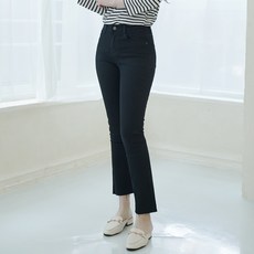 타운클로 여성용 히든밴딩 슬림 부츠컷 청바지 P289