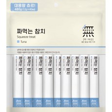 무마진 짜먹는 고양이 간식 40p, 참치맛, 12g, 1개 - 바우와우