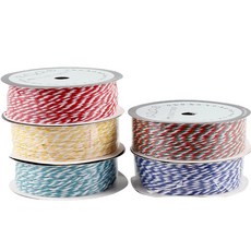 UNIART 17500 雙色棉繩 5入組, 紅、黃、綠、藍、紅+綠, 1套