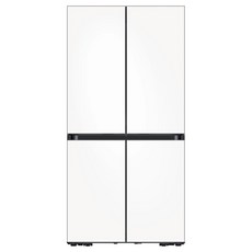 최신냉장고 삼성전자 비스포크 4도어 냉장고 글라스 키친핏 615L 방문설치 새틴 화이트 RF60C9013W6
