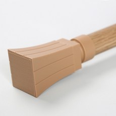 세류 스퀘어 커튼봉 25mm, 베이지