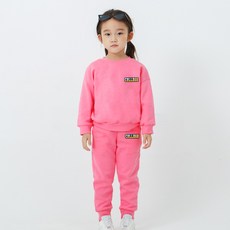 키즈크루 아동용 컬리지 기모 상하의 세트