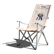 MLB NY양키스 릴렉스 캠핑체어, 아이보리, 1개