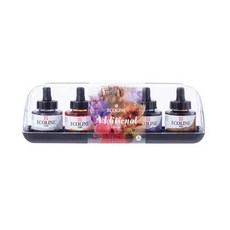 ECOLINE Royal Talens 墨水 5 色附加套組, 704 灰色、236 淺橙色、311 朱紅色、507 深紫色、416 棕褐色, 30毫升