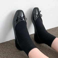 에나멜플랫슈즈