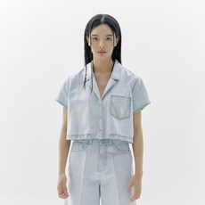 여성용 STITCH DENIM SHIRTS - 청셔츠