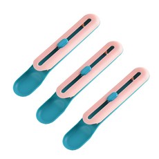 YOGiSSO 貓肉泥餵食器 Set, 21x4公分款式, 隨機3入, 顏色隨機, 3支