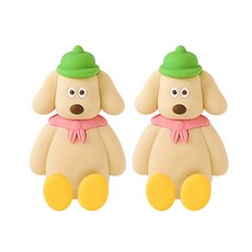 모나구스타 실리콘 칫솔걸이, 2개, 크림