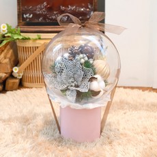 聖誕壓克力球, 金色+銀色，30cm, 1個