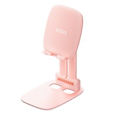 벤션 익스텐더블 더블폴딩 모바일 스탠드 거치대, 핑크, 1개