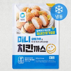 청정원 미니 치킨까스 (냉동), 600g, 1개
