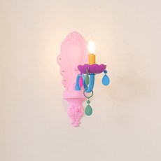 hit LIGHTING 柔和色馬卡龍1等壁燈 粉色/白色 含燈泡, 粉紅色 (F30474SBPK)