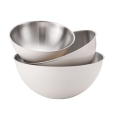 EDELKOCHEN 彩色不鏽鋼攪拌盆3件組, 含20cm/24cm/28cm, 304不鏽鋼, 耐熱70°C, S*1個+M*1個+L*1個, S 20*8cm+M 24*10cm+L 28*11.5cm, 1組