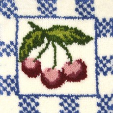 유엘스타일 스킬자수 쪼꼬미 방석 DIY 패키지 30 x 30 cm, 1개, A8체리 1개, A8체리