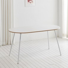 스칸디무드 쿠크 타원형 4인용 식탁 테이블 1200 x 800 mm,