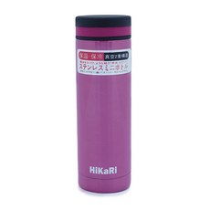 HiKaRi 스텐 메탈 보온 보냉병, PINK, 320ml