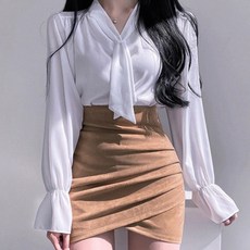 구디프 여성용 에펠 타이 블라우스