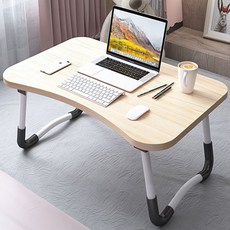 접이식 원목 보조 테이블, 라이트브라운
