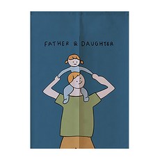 에이홉 일러스트 해피 패밀리 파티션 커튼