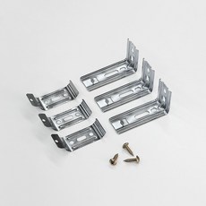 The One Home Deco組合百葉窗支架 6.8*3.7*2.7cm+卡扣 6.9*2.3cm+木頭片 19mm組, 金屬, 3組