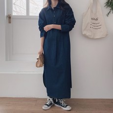 데님롱원피스