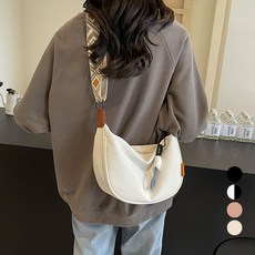 엘쏘 가벼운 나일론 크로스 호보백