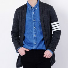 남성롱가디건