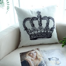 왕관쿠션커버
