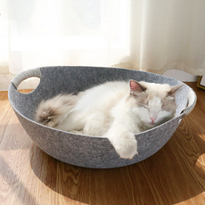 고양이 하우스 펠트 바스켓, 그레이