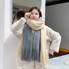 셀라 니트 투톤 쓰리톤 목도리