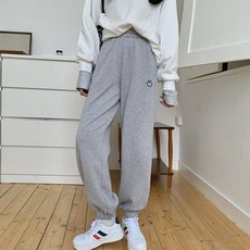 안다로미 여성용 스마일 포인트 기모 팬츠